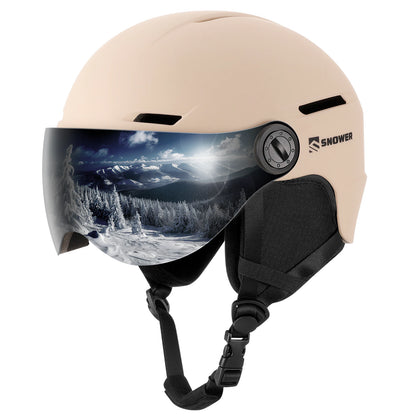 BT-131 Ski Helmet with Integrated Visor