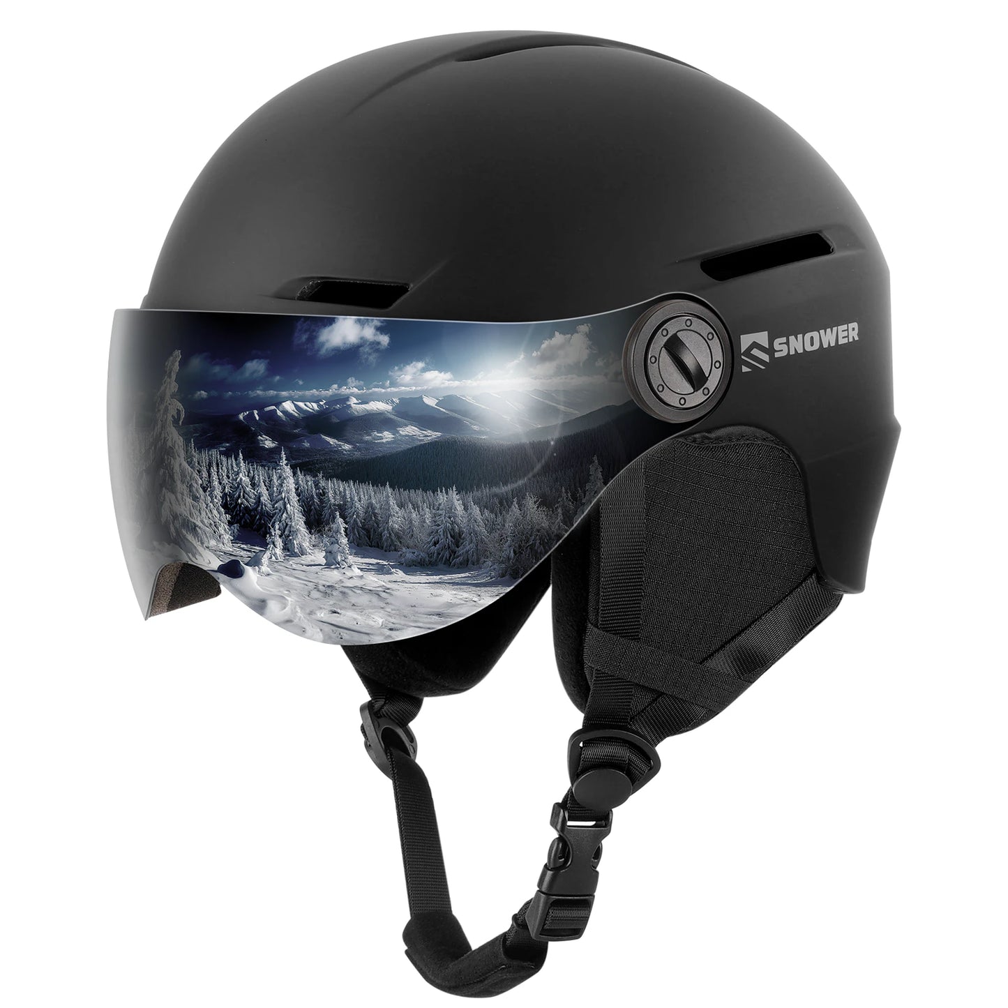 BT-131 Ski Helmet with Integrated Visor