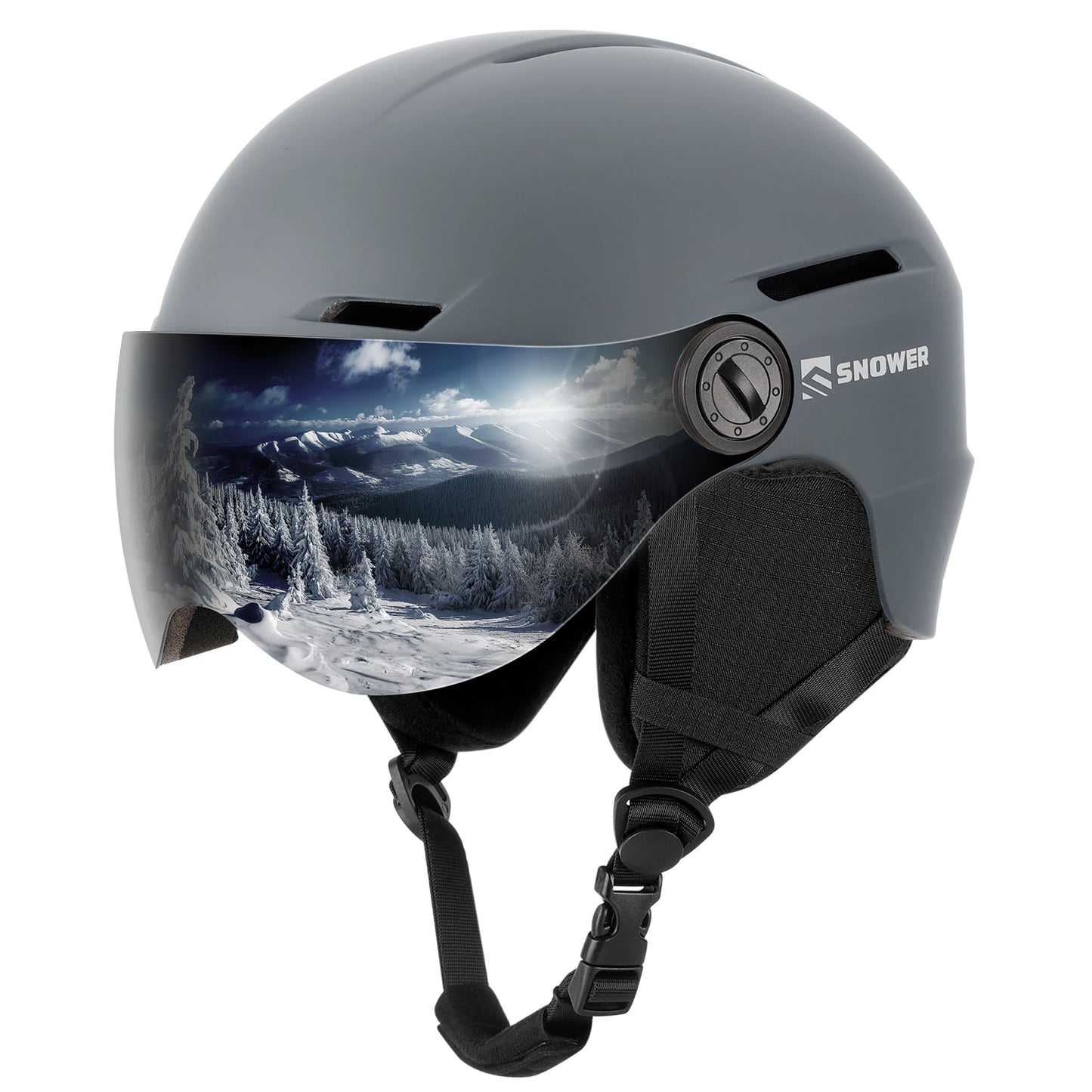 BT-131 Ski Helmet with Integrated Visor